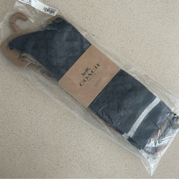 NWT Coach Signature Calf Socks - Picture 10 of 16